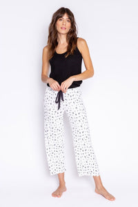 PJ Salvage Floral Crop Pajama Pant - Style REAEC, front