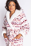 PJ Salvage Short Hooded Robe - Style RECPR, front2, aztec