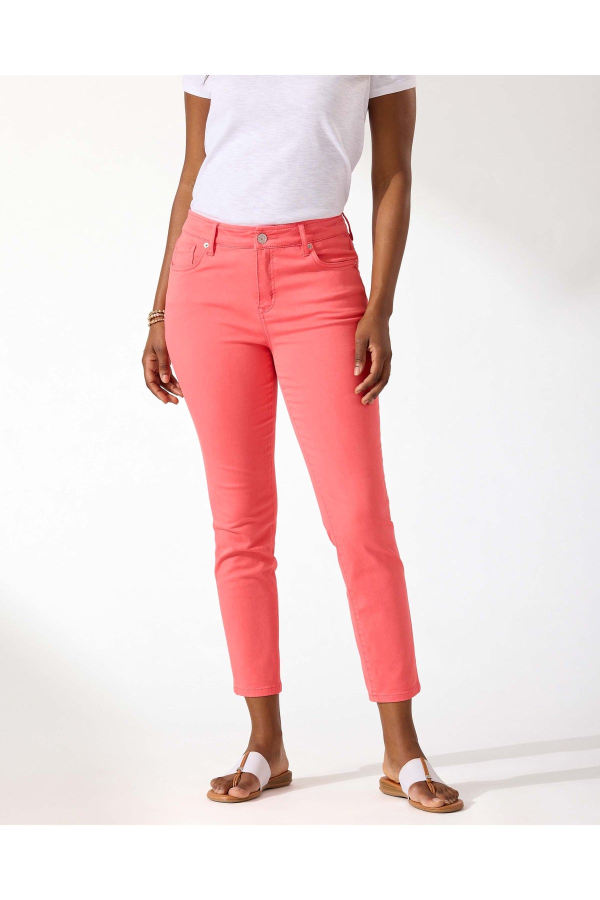 Tommy Bahama Boracay Beach High-Rise Ankle Jeans - Style SW120839, front