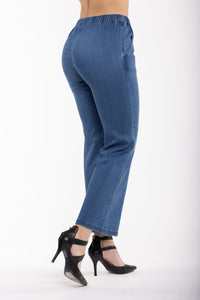 Carreli Jeans Wide Leg Tencel Pull-On Pant - Style T1003, back