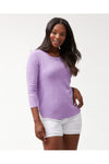 Tommy Bahama Ashby 3/4 Sleeve T-Shirt - Style TW211247, spring lavendar