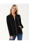 Tommy Bahama New Aruba Full-Zip Sweatshirt - Style TW219878, black