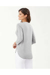 Tommy Bahama Ashby 3/4 Sleeve T-Shirt - Style TW211247, grey, back