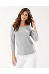 Tommy Bahama Ashby 3/4 Sleeve T-Shirt - Style TW211247 grey