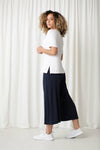 Sympli Bamboo Crew Neck T-Shirt - Style T4200, side, white