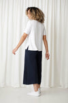 Sympli Bamboo Crew Neck T-Shirt - Style T4200, back, white
