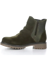Bos & Co Waterproof Ankle Boot - Style Barb, inside, olive