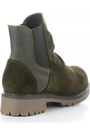 Bos & Co Waterproof Ankle Boot - Style Barb, back outside, olive