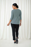 Sympli Go To Classic Relax 3/4 Sleeve T - Style 22110R-2, back2, cactus
